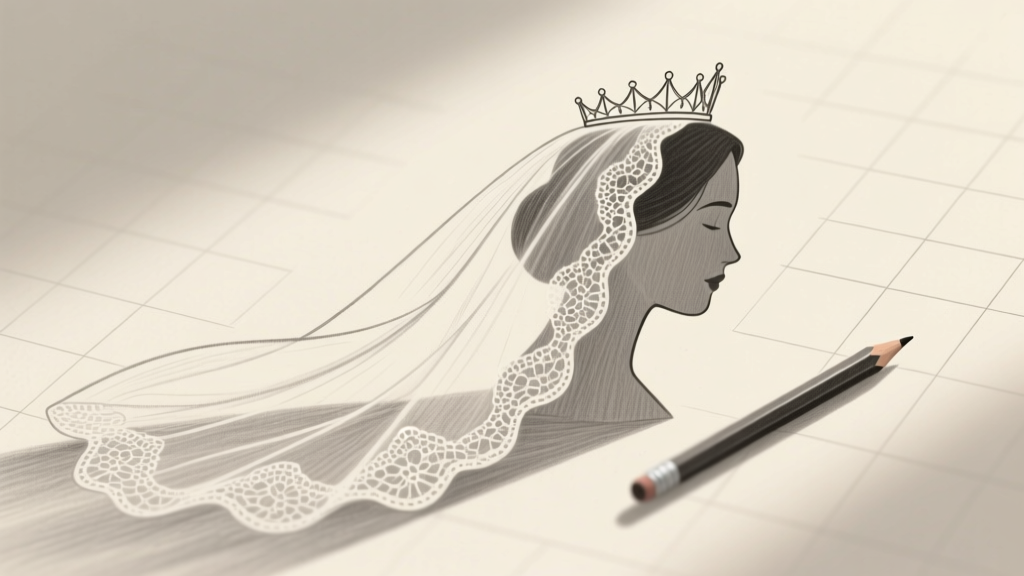 Wedding Veil Drawing: 7-Minute Lace Sketch (2026)