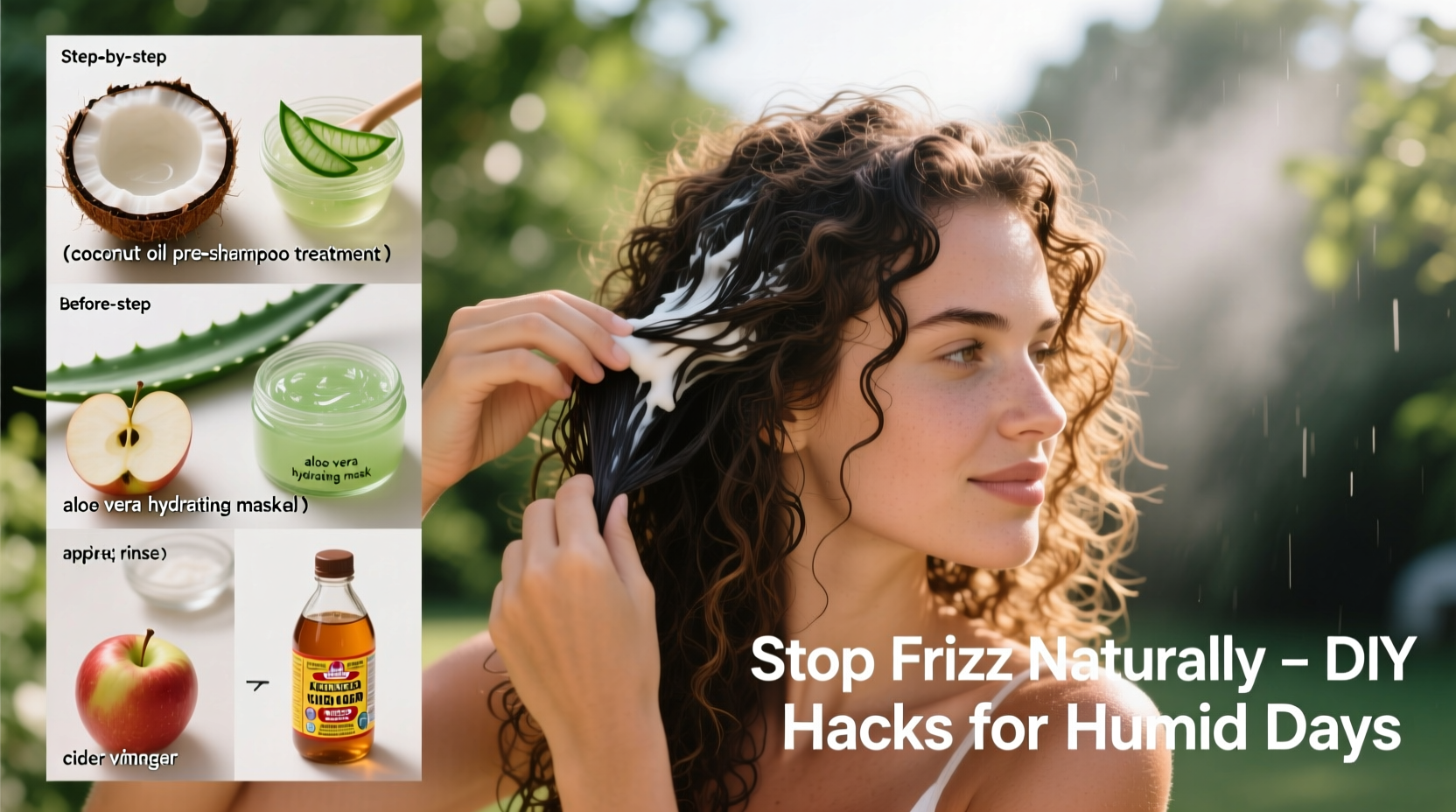 how to stop frizzy hair in high humidity with diy solutions