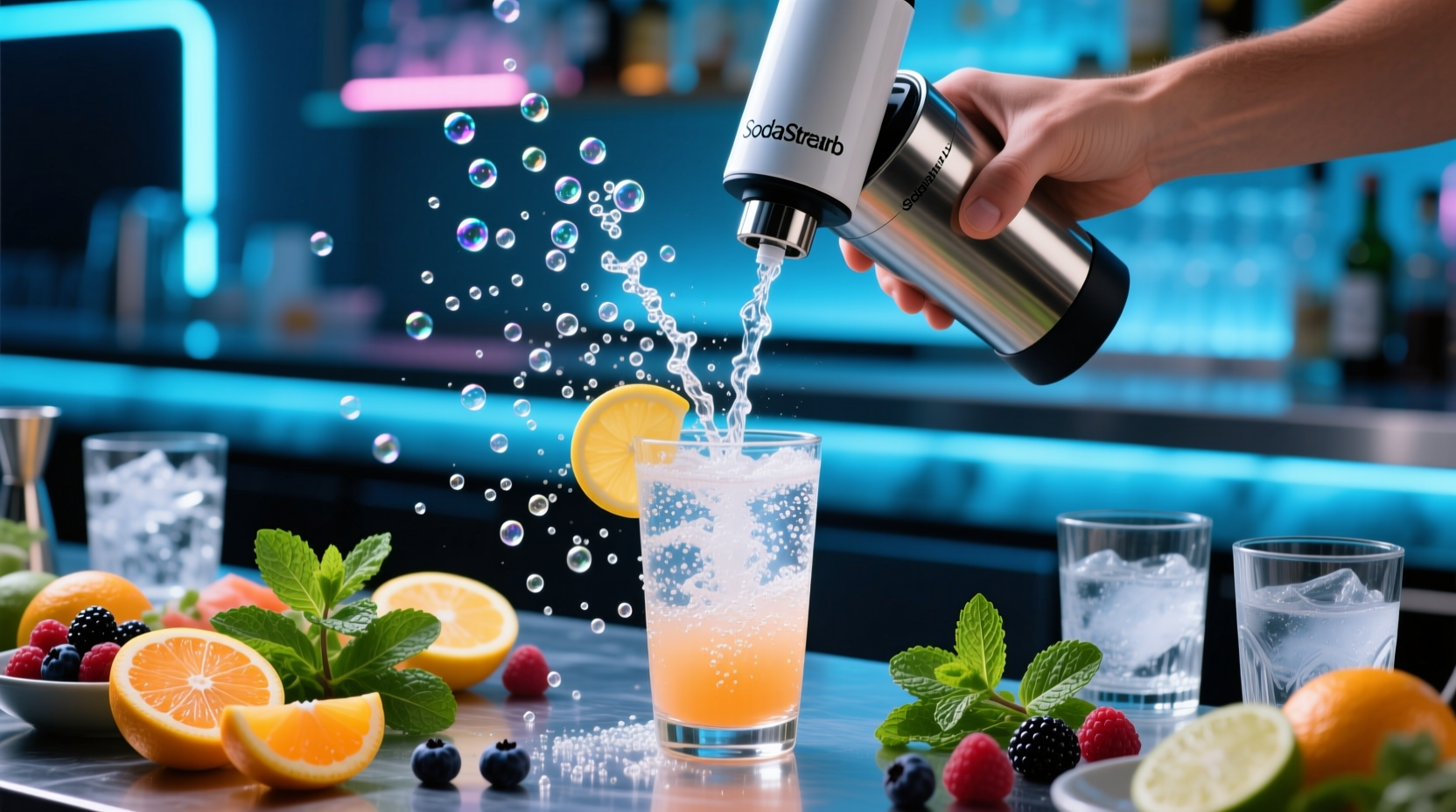 make delicious sparkling cocktails with a sodastream