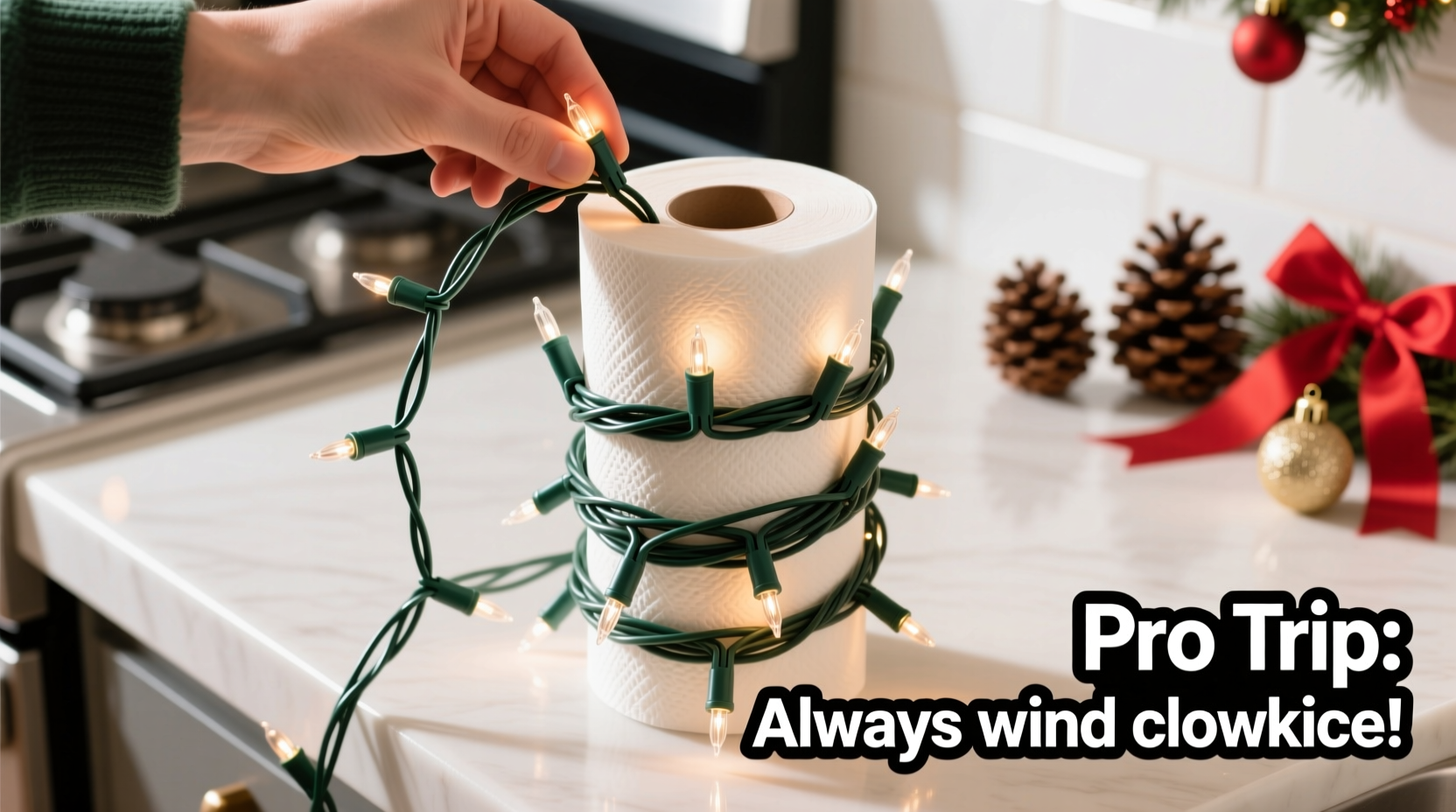how to organize tangled christmas lights using the paper towel roll method that actually works