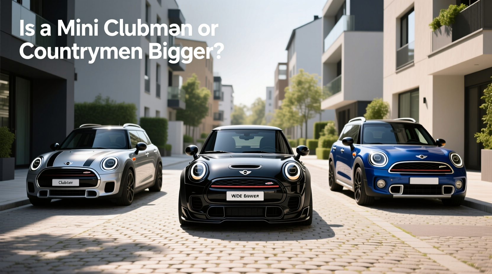 How to Choose Mini Cooper Wide Body: Is a Mini Clubman or Countryman Bigger?