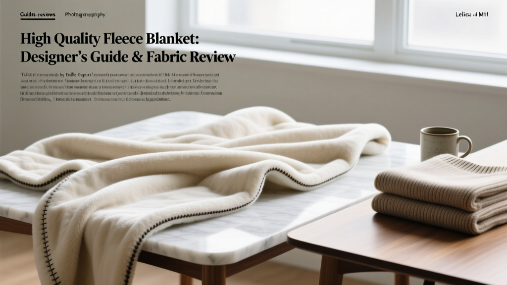 High Quality Fleece Blanket: Designer’s Guide & Fabric Review