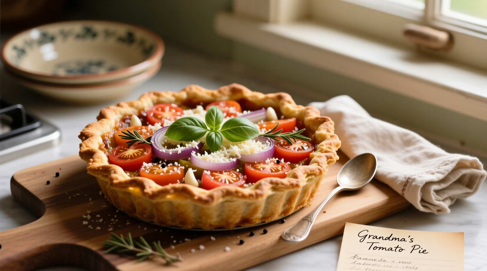 Easy Tomato Pie Recipe: 7 Ingredients, 45 Minutes Total