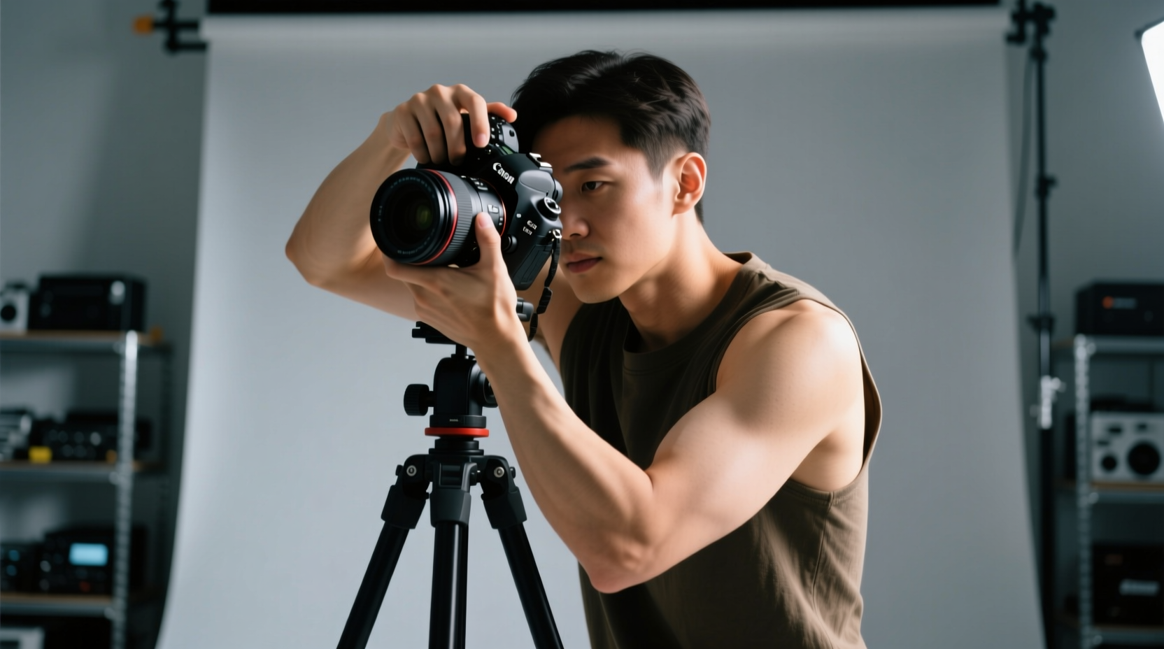 keep your elbows in to reduce camera shake