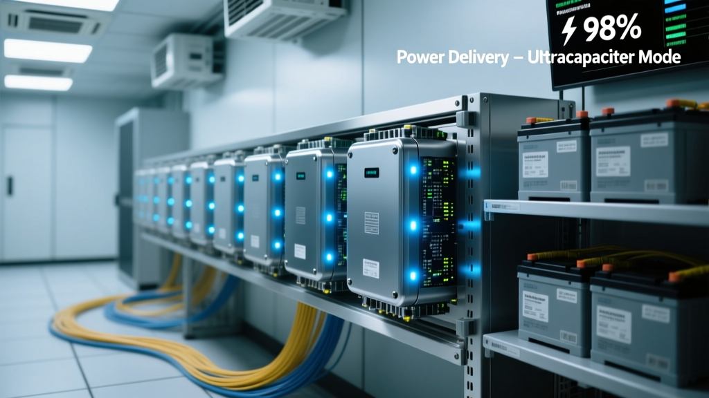 Ultracapacitors Challenge Batteries in Telecom: Power Resilience, Lifecycle Economics, and Grid-Edge Deployment