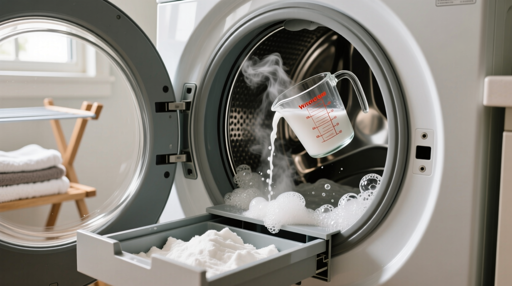 how to clean a washing machine with vinegar and baking soda