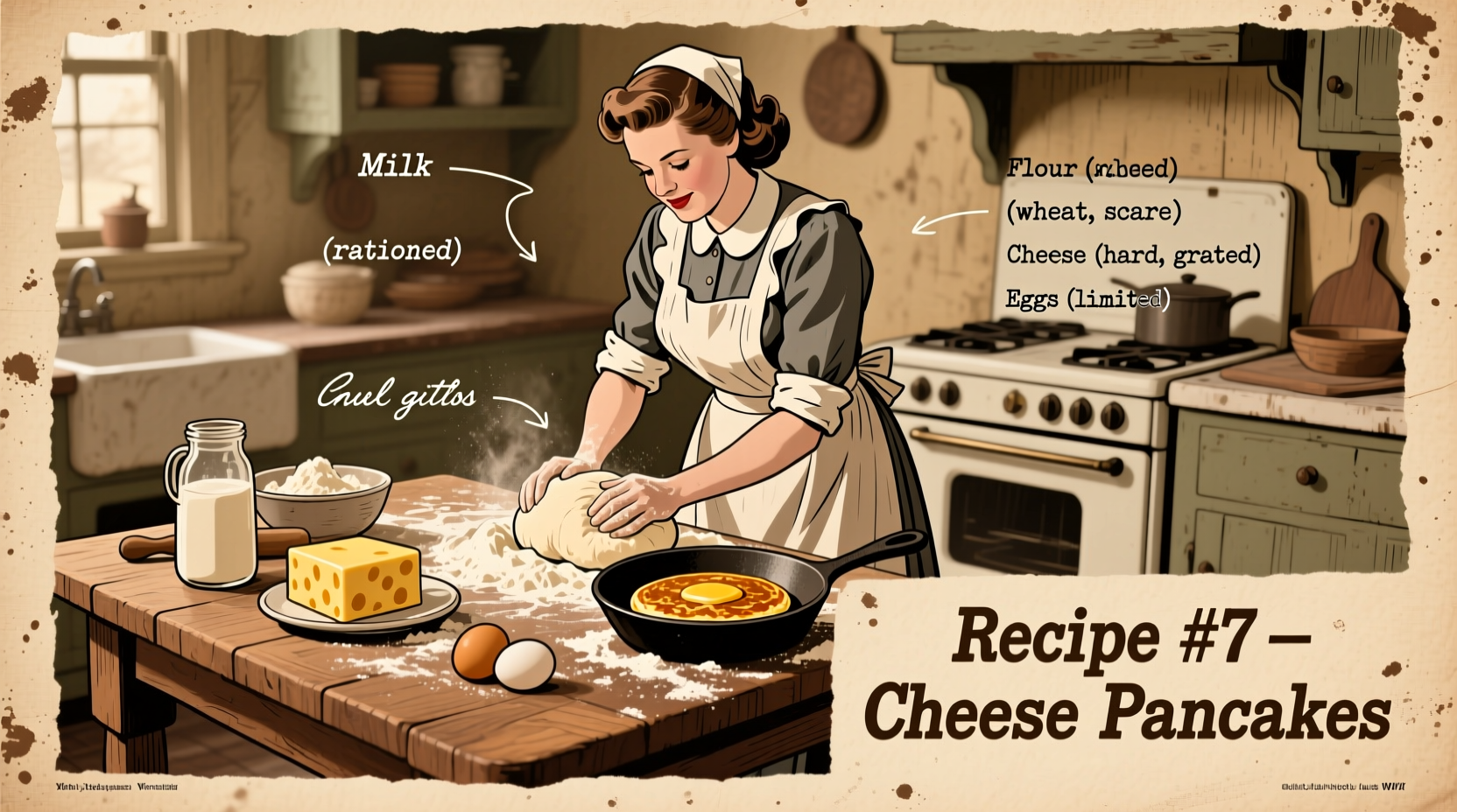 Authentic WWII Cheese Pancake Recipe: Historical Cooking Guide
