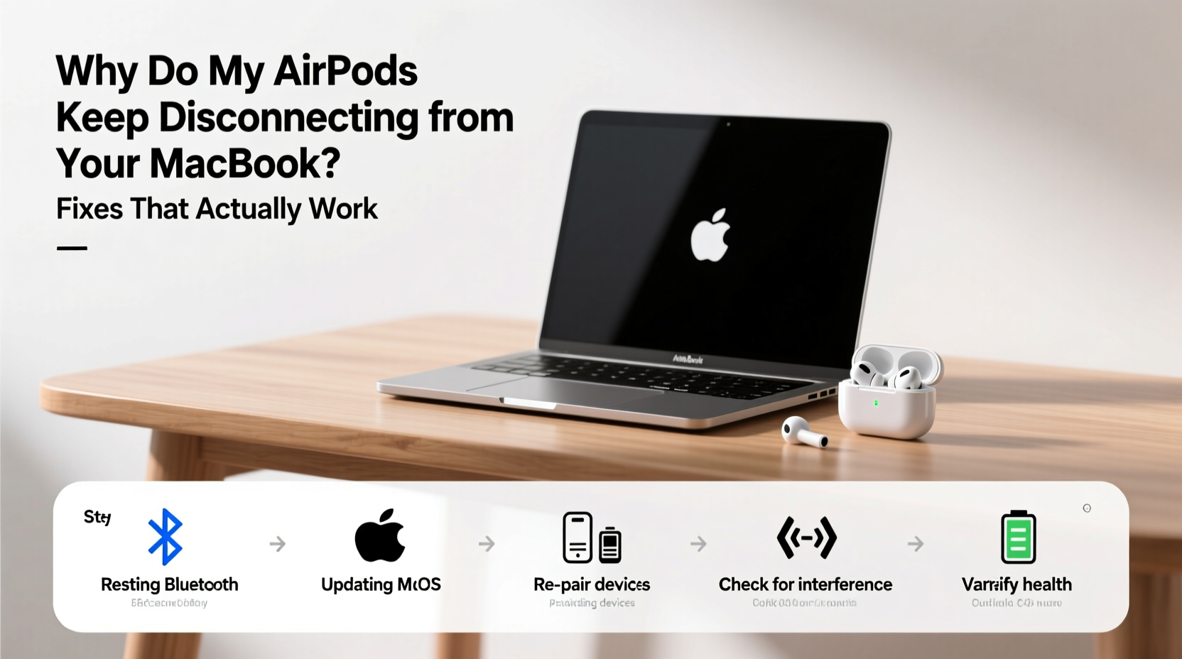 why do my airpods keep disconnecting from my macbook fixes that work