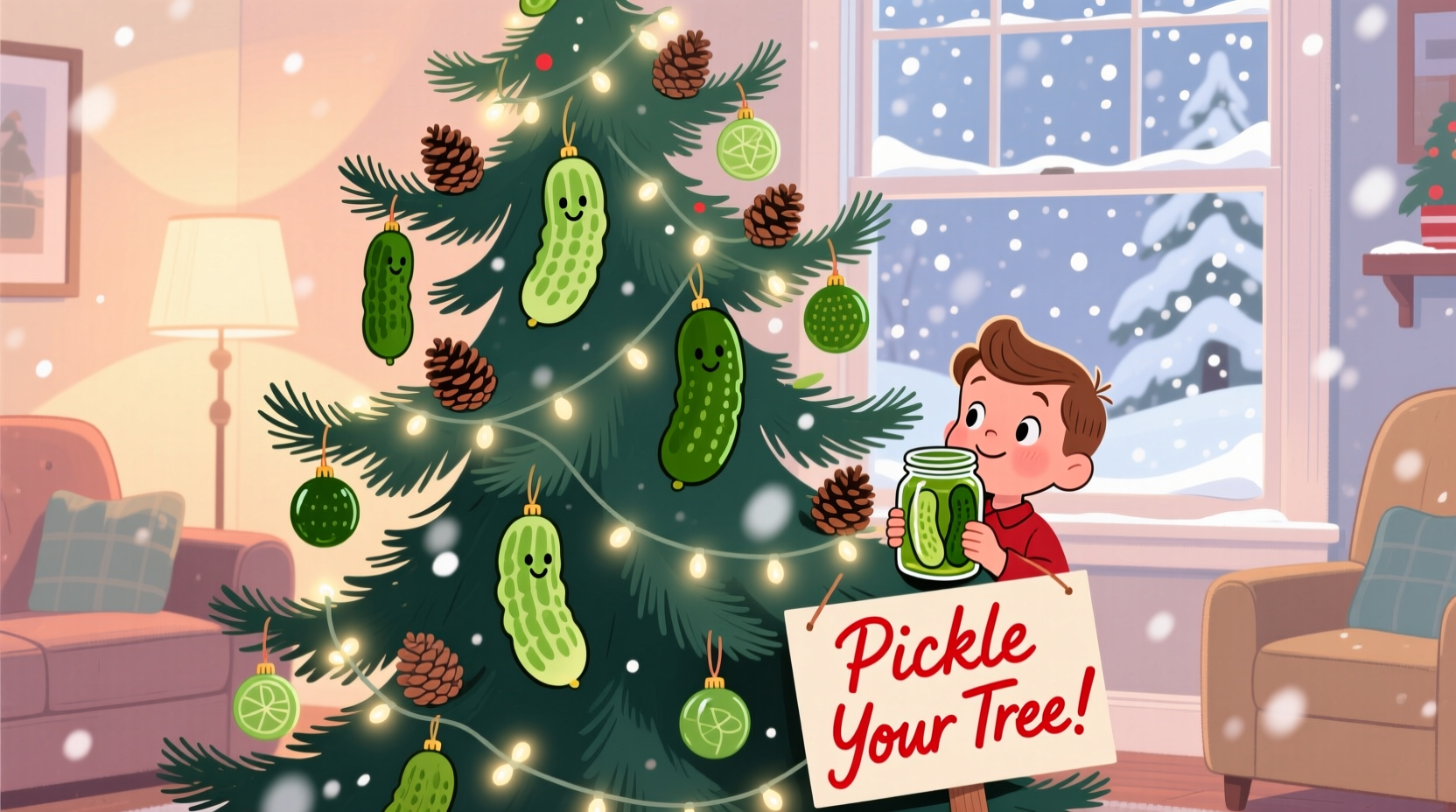 why do people put pickles on christmas trees and should you join in