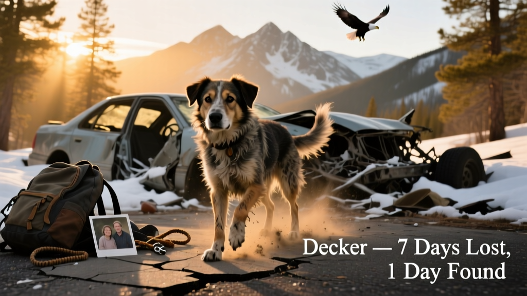 Decker the Dog Escapes Rollover Wreck, Rescued After Days in Colorado Mountains