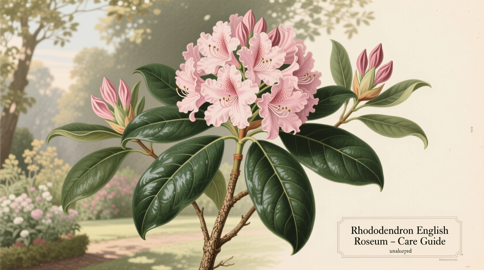 rhododendron english roseum growing guide