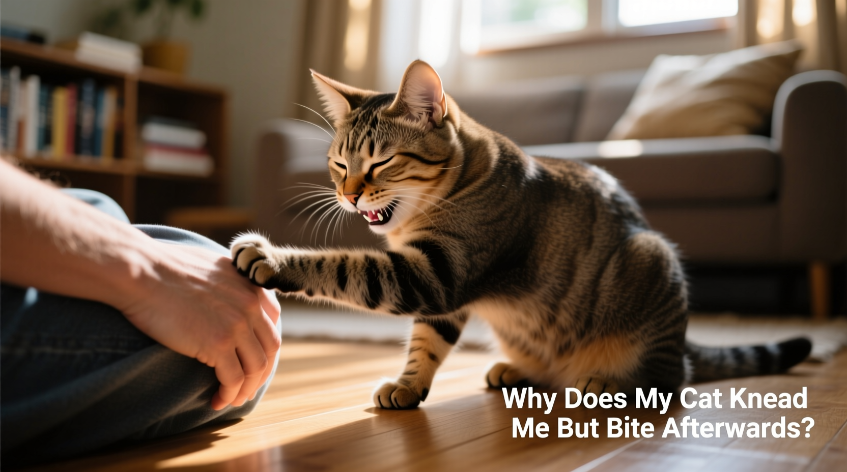 why does my cat knead me but bite afterward decoded
