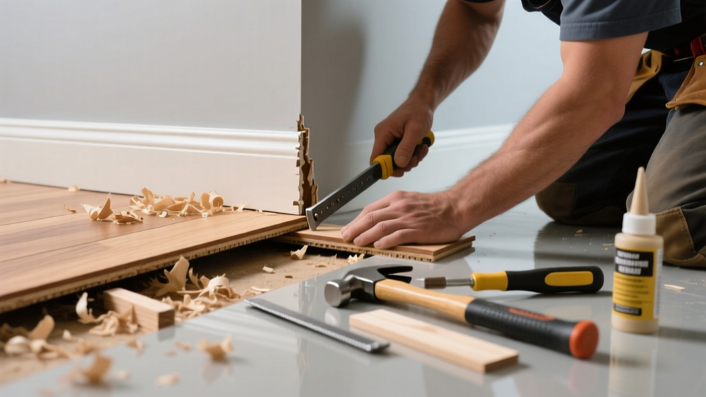 Fixing Hardwood Floor Crowning and Squeaking Noise