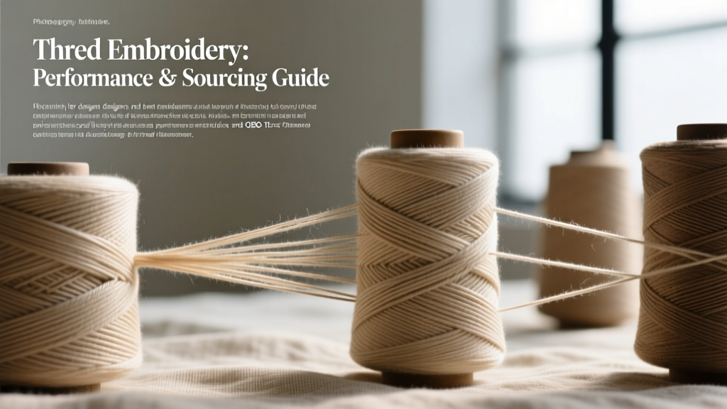 Thred Embroidery: Precision, Performance & Sourcing Guide