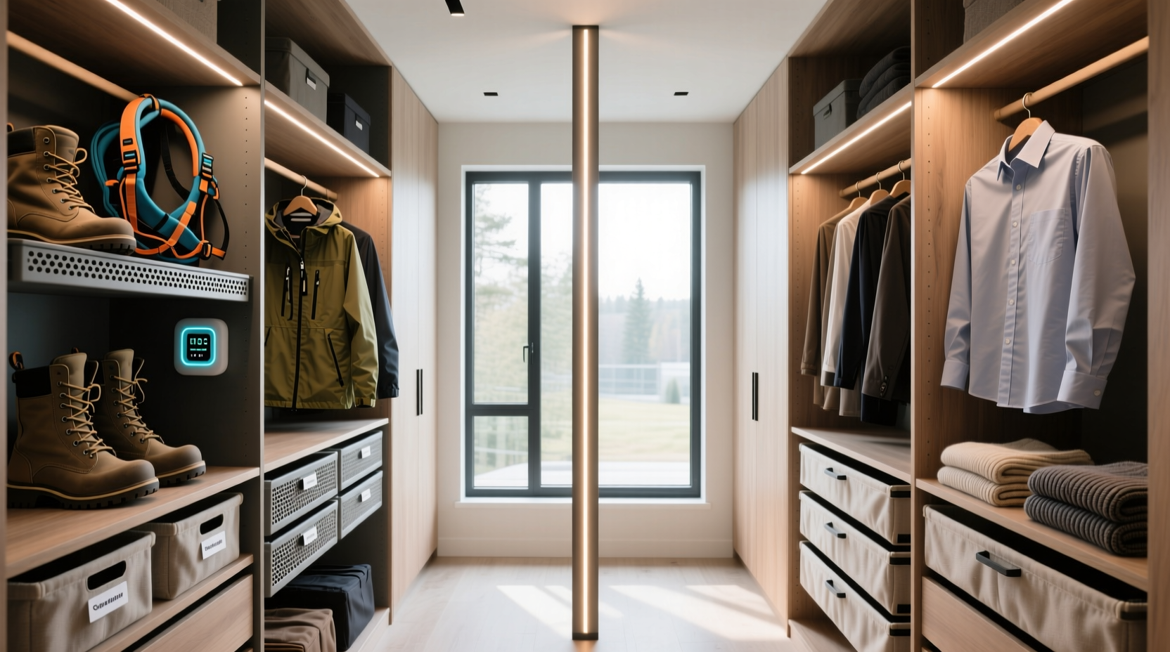 closet organization tips for hiking gear everyday wear