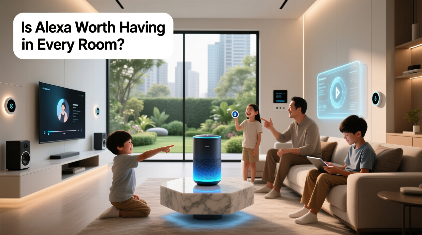 is alexa worth having in every room or just listening all the time