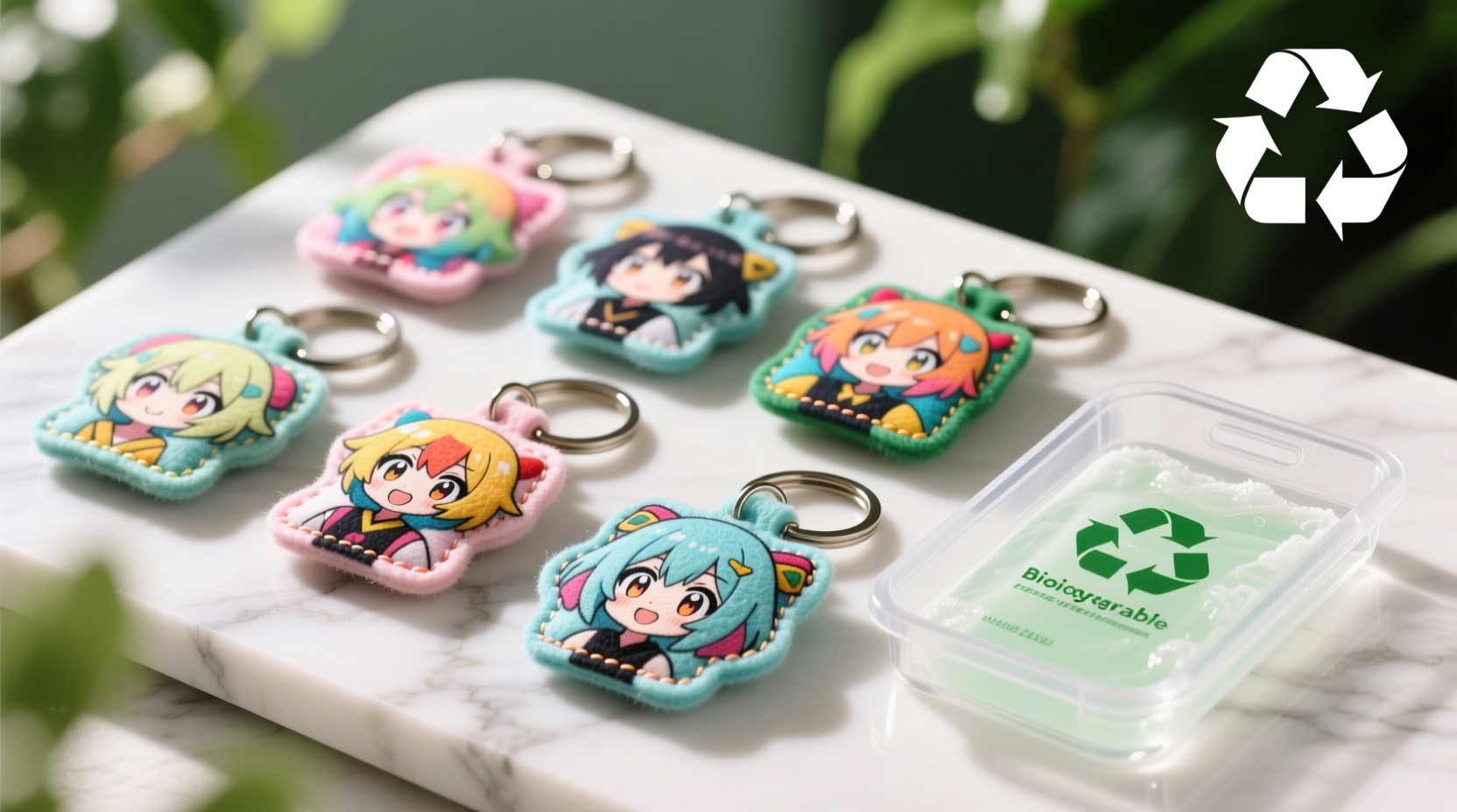 eco friendly cleaning tips for felt anime keychains