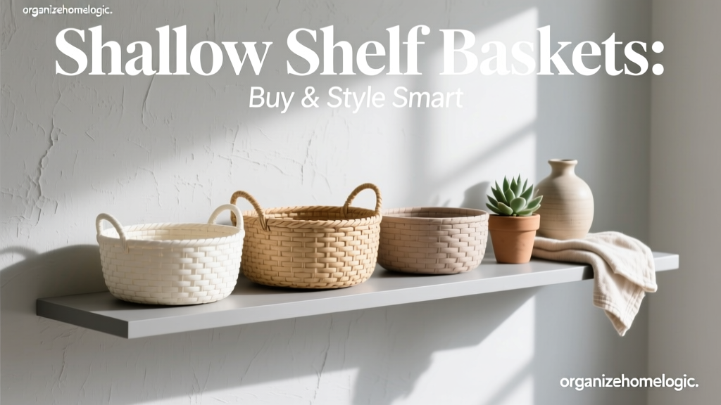 Shallow Shelf Baskets: Buy & Style Smart