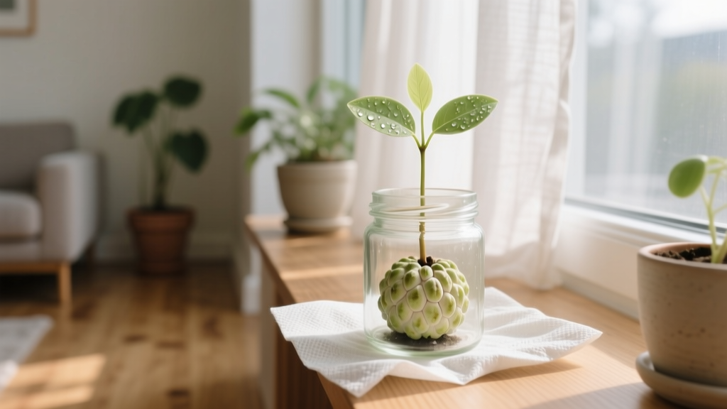 Custard Apple Seed Germination: Wet Napkin Method