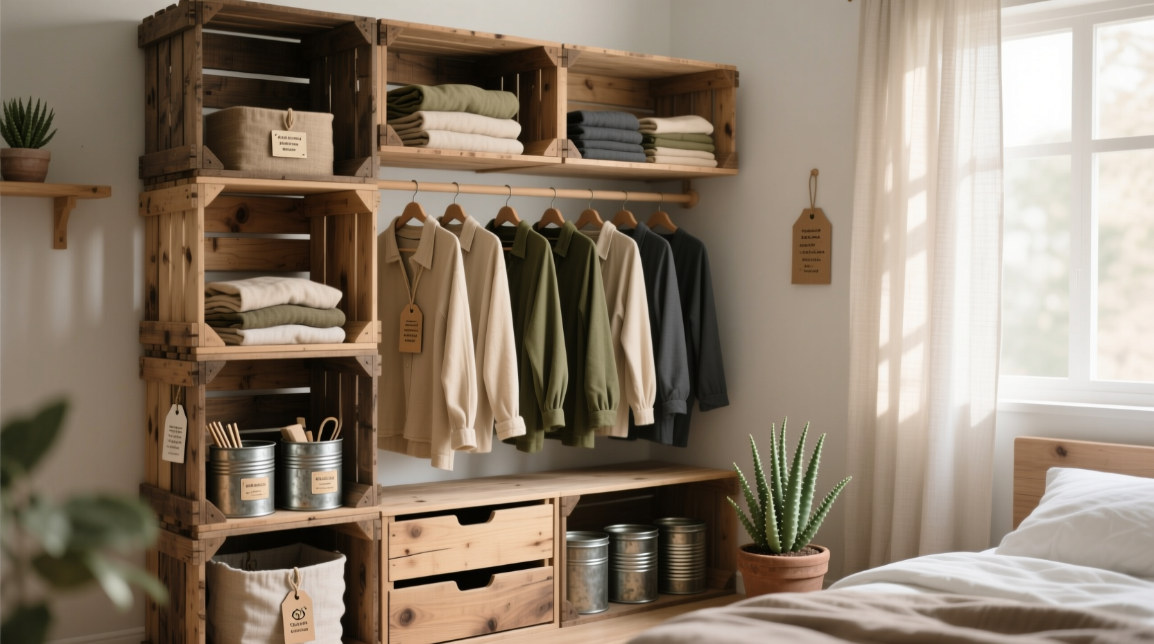 closet organization tips sustainable plastic free