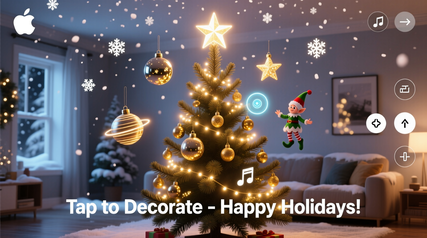 how to create an augmented reality christmas tree using mobile apps