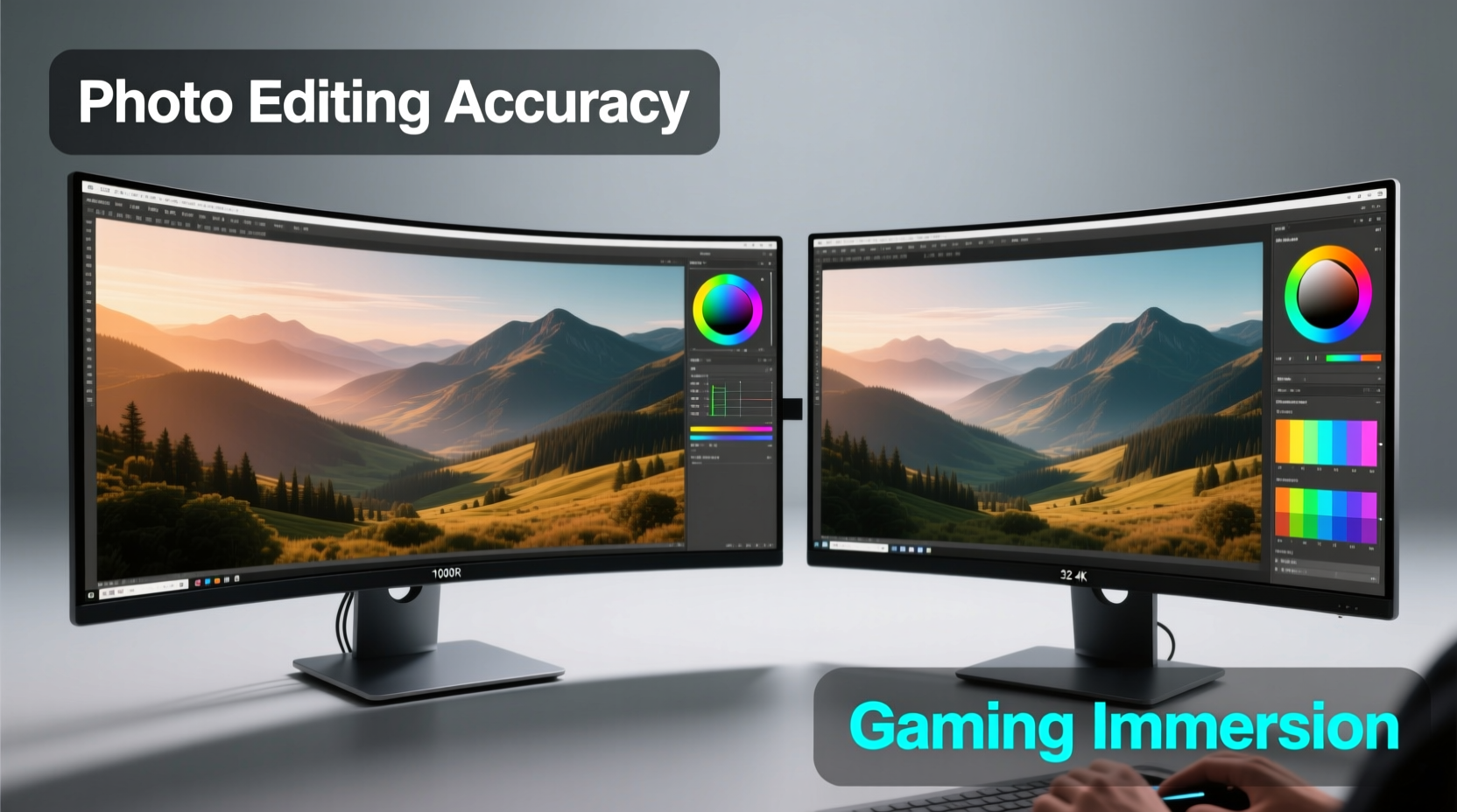 are curved monitors worth it for photo editing or just for gaming