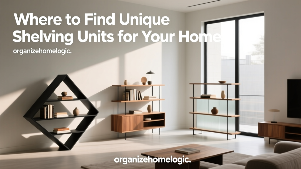 Where to Find Unique Shelving Units for Your Home