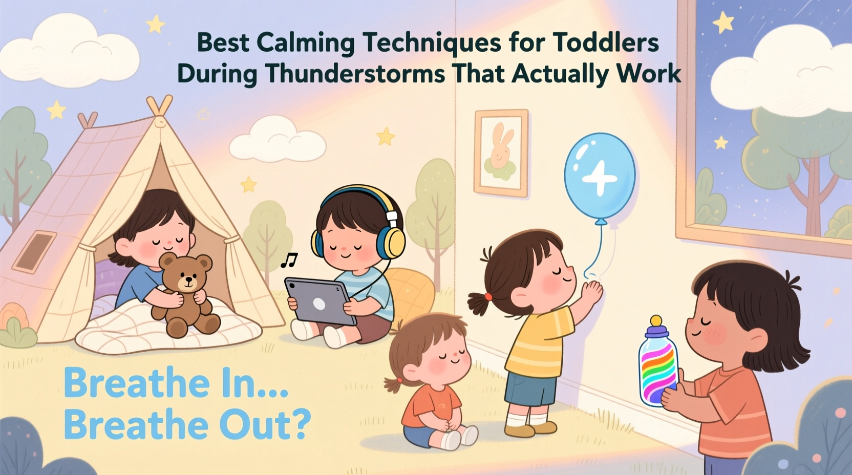 best calming techniques for toddlers during thunderstorms that actually work