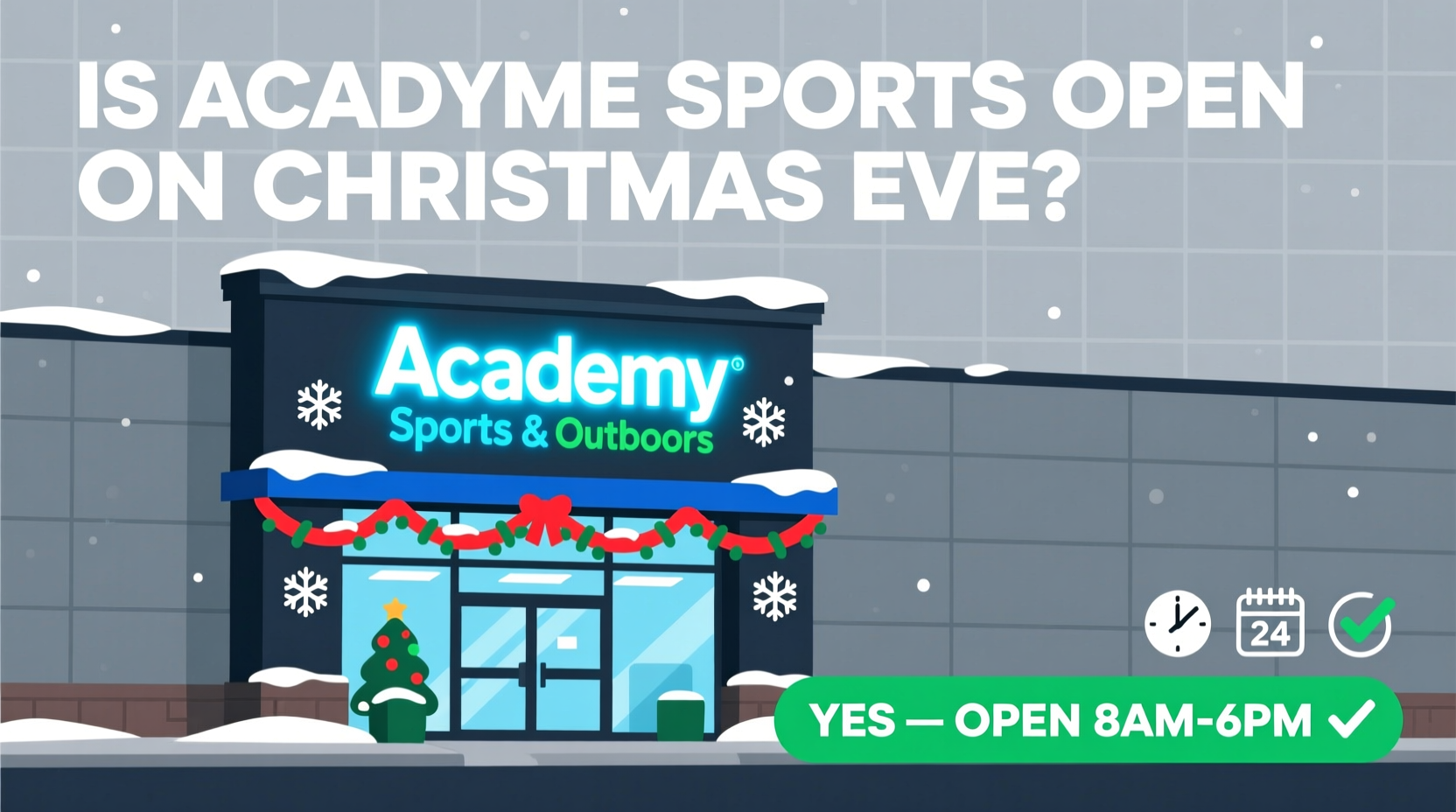 is academy sports open on christmas eve