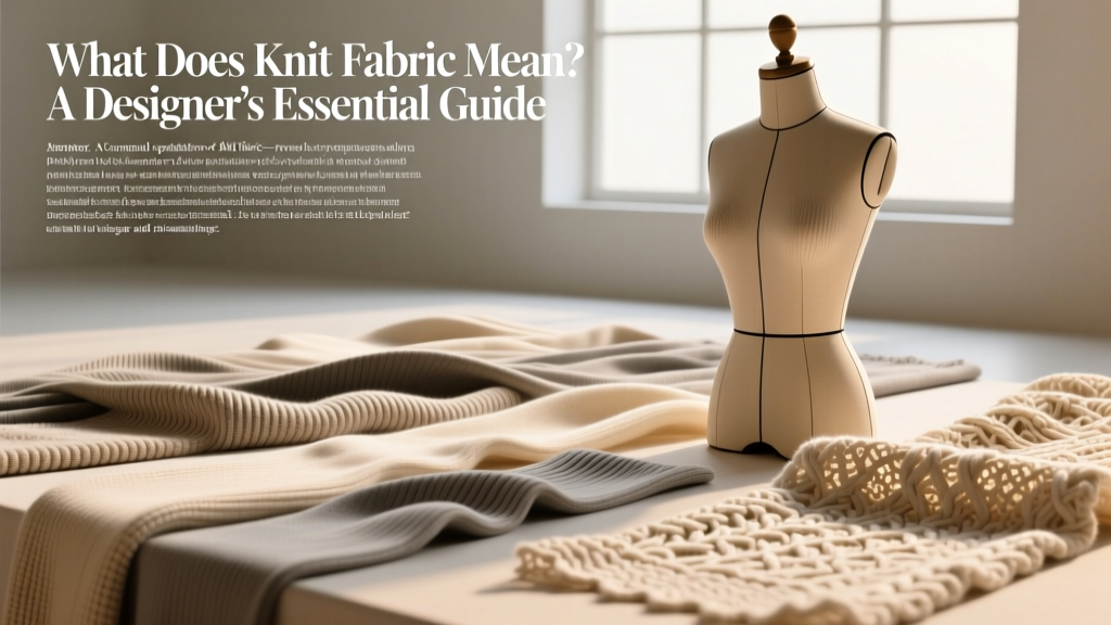What Does Knit Fabric Mean? A Designer’s Essential Guide
