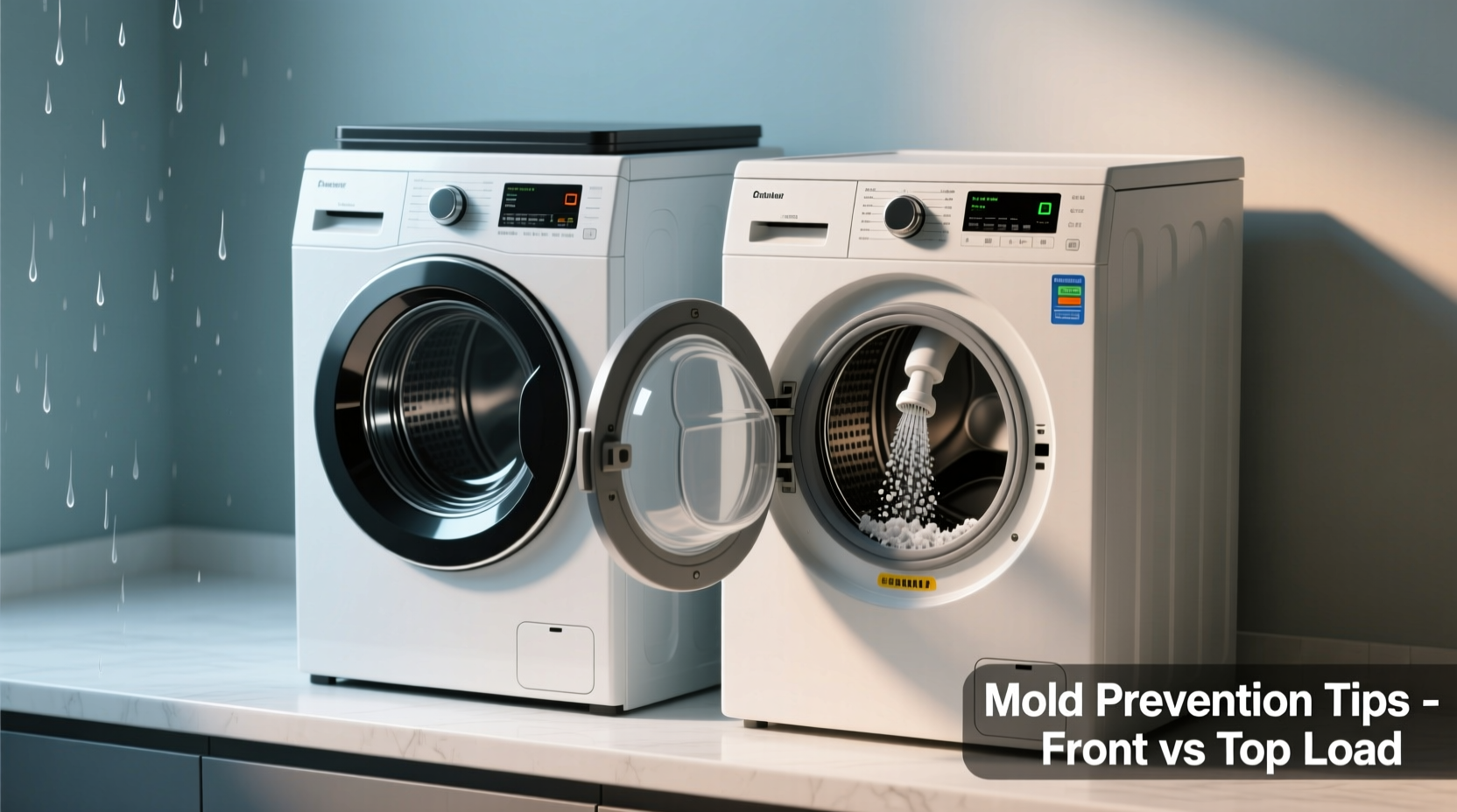 top loading vs front loading washer mold prevention tips