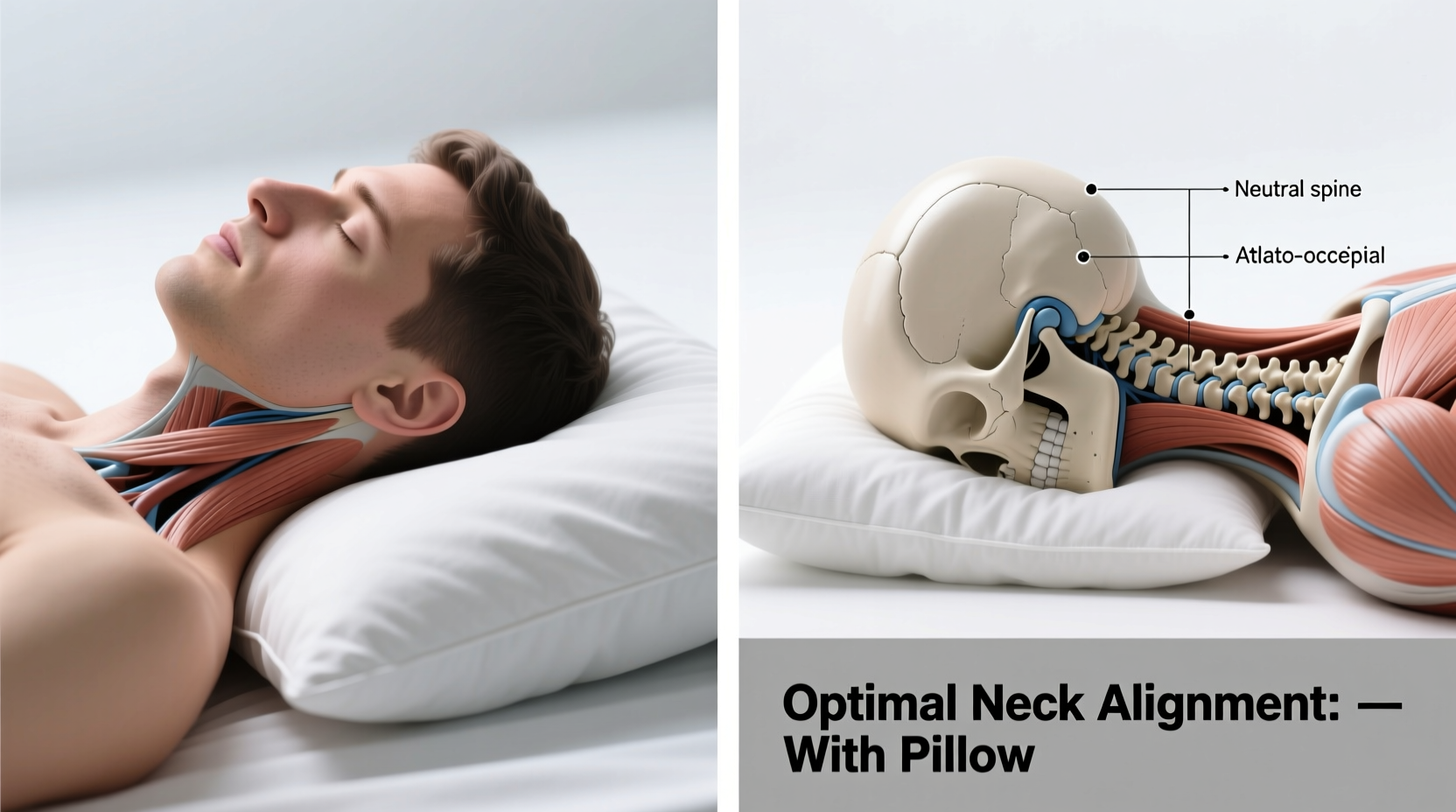 is it better to sleep with or without a pillow for neck alignment