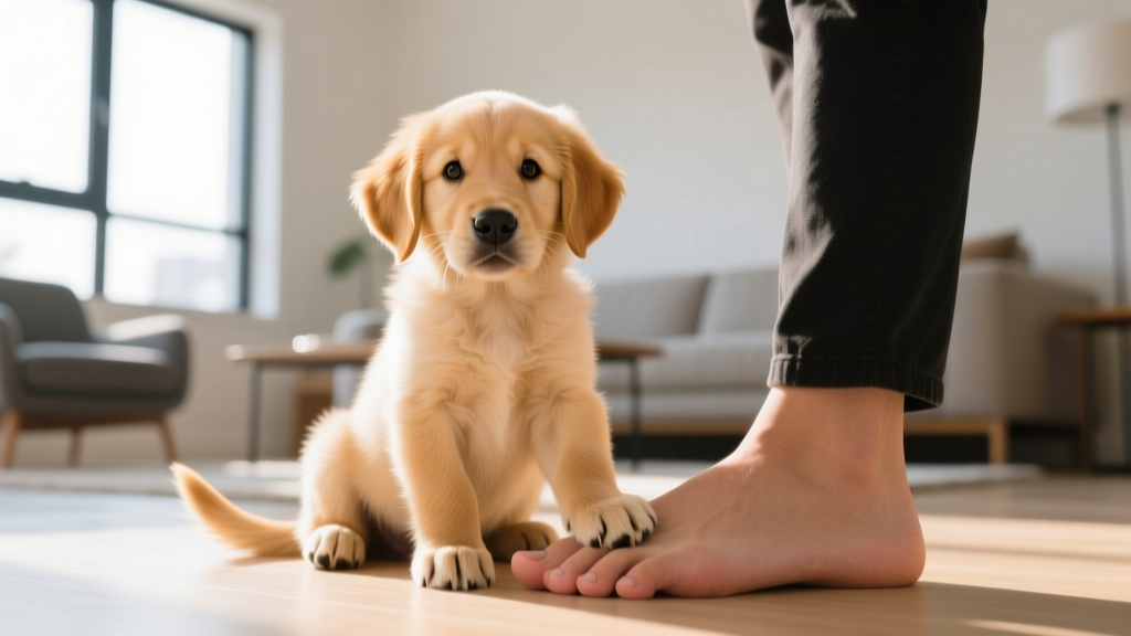 Why Do Puppies Sit on Your Feet? Understanding Puppy Behavior & Care