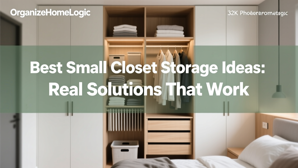 Best Small Closet Storage Ideas: Real Solutions That Work