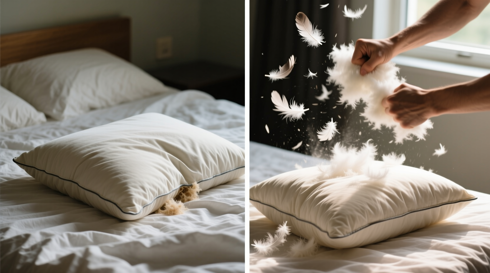 why does my pillow go flat and how to fluff it back up