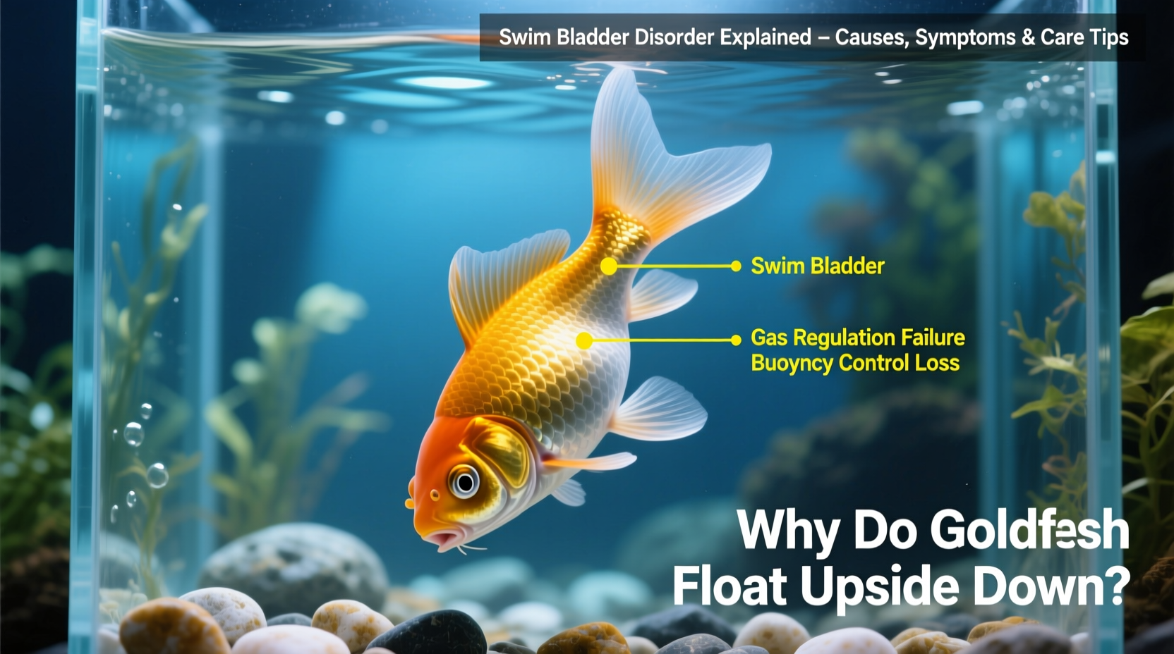 why do goldfish float upside down swim bladder disorder explained