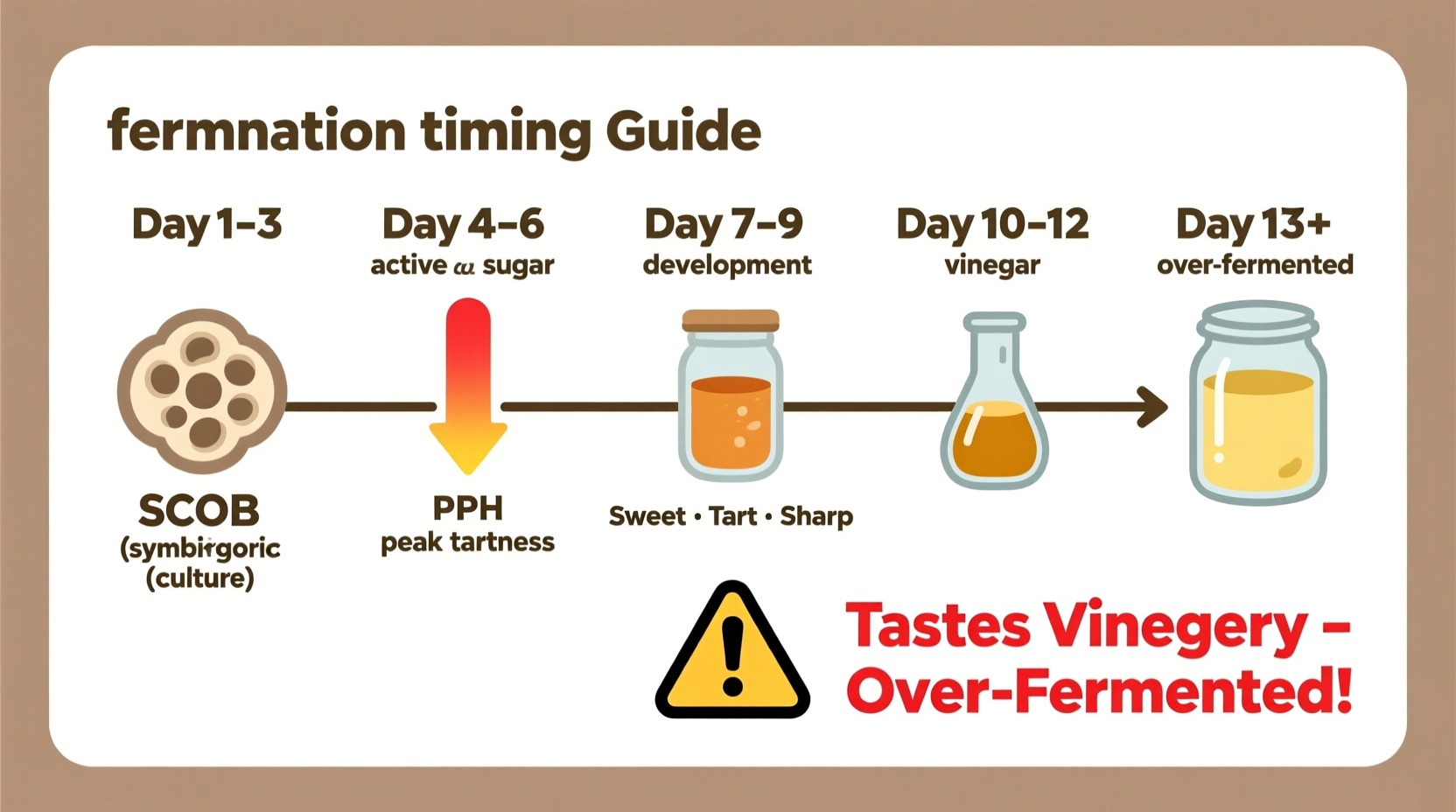 why does my kombucha taste vinegary fermentation timing guide