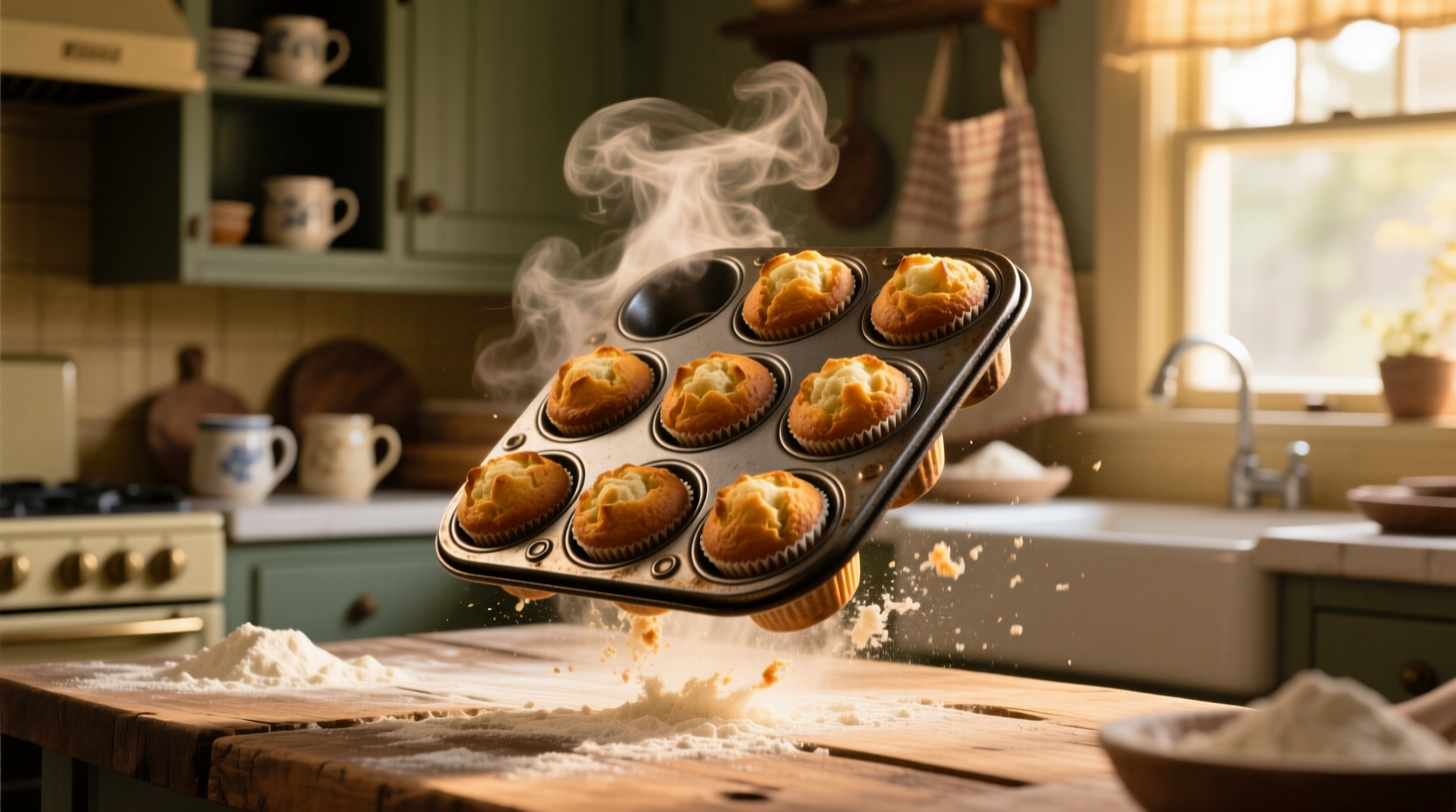 flip over a muffin tin to make delicious ready to fill