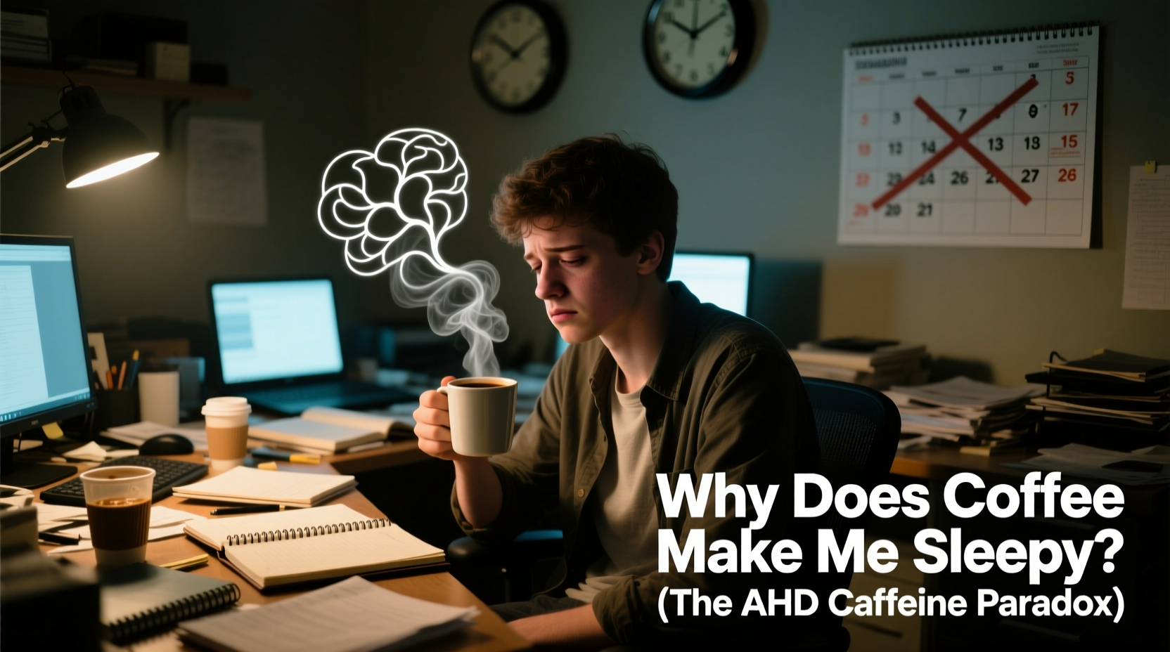 why does coffee make me sleepy instead of alert adhd and caffeine paradox