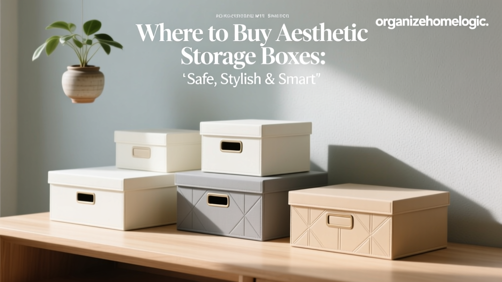 Where to Buy Aesthetic Storage Boxes: Safe, Stylish & Smart
