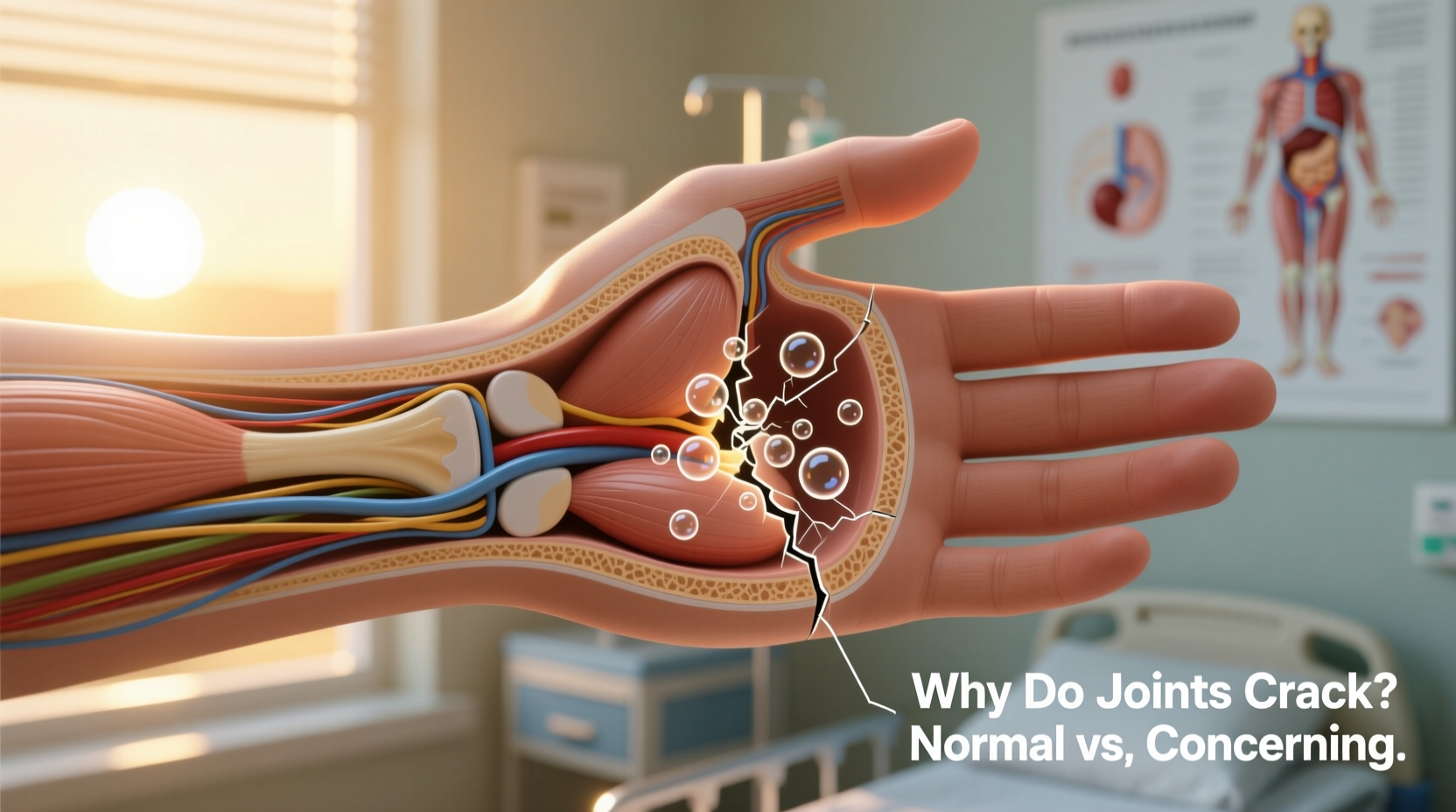 why do my joints crack when i wake up should i be concerned or is it normal