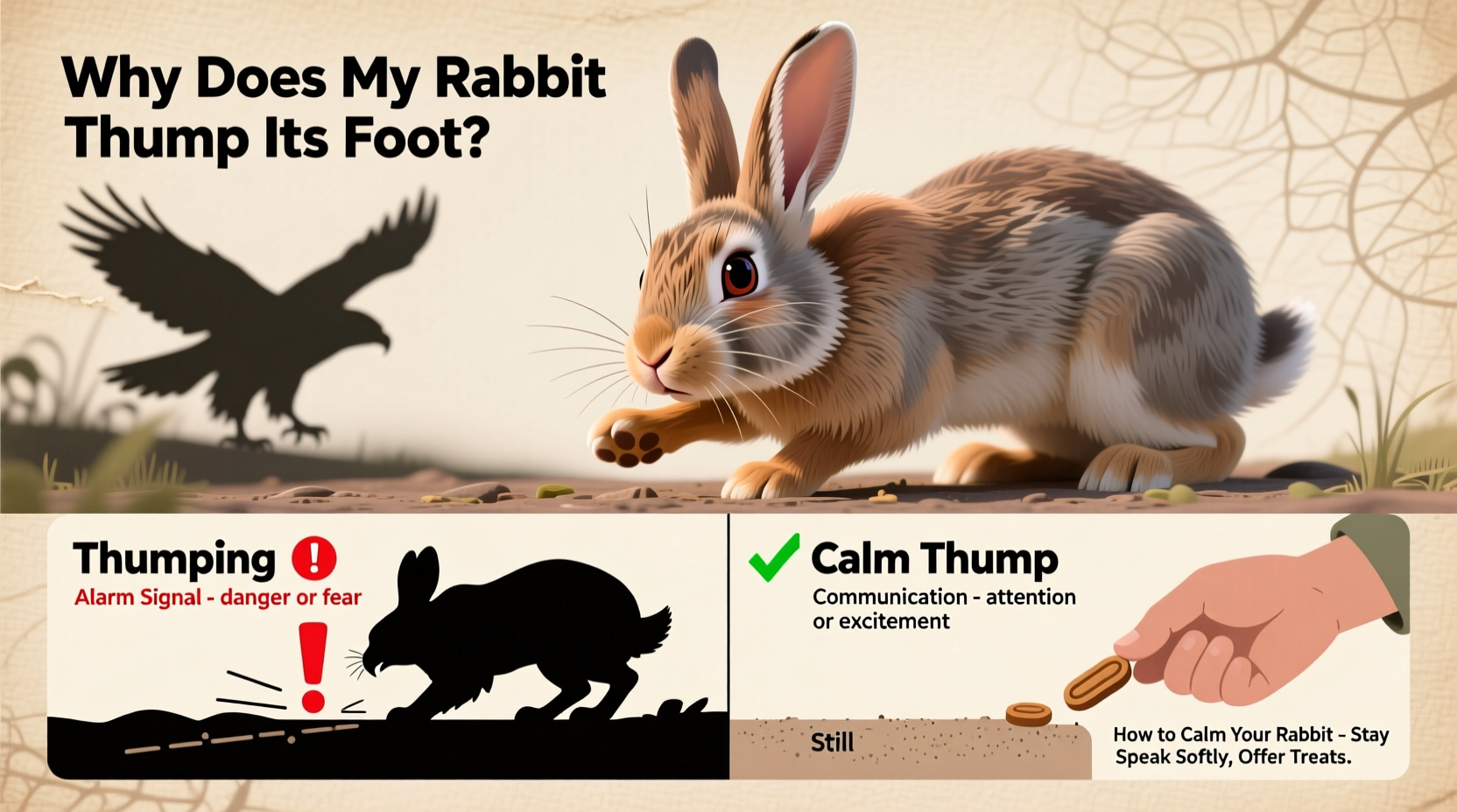why does my rabbit thump its foot what it means and how to calm them