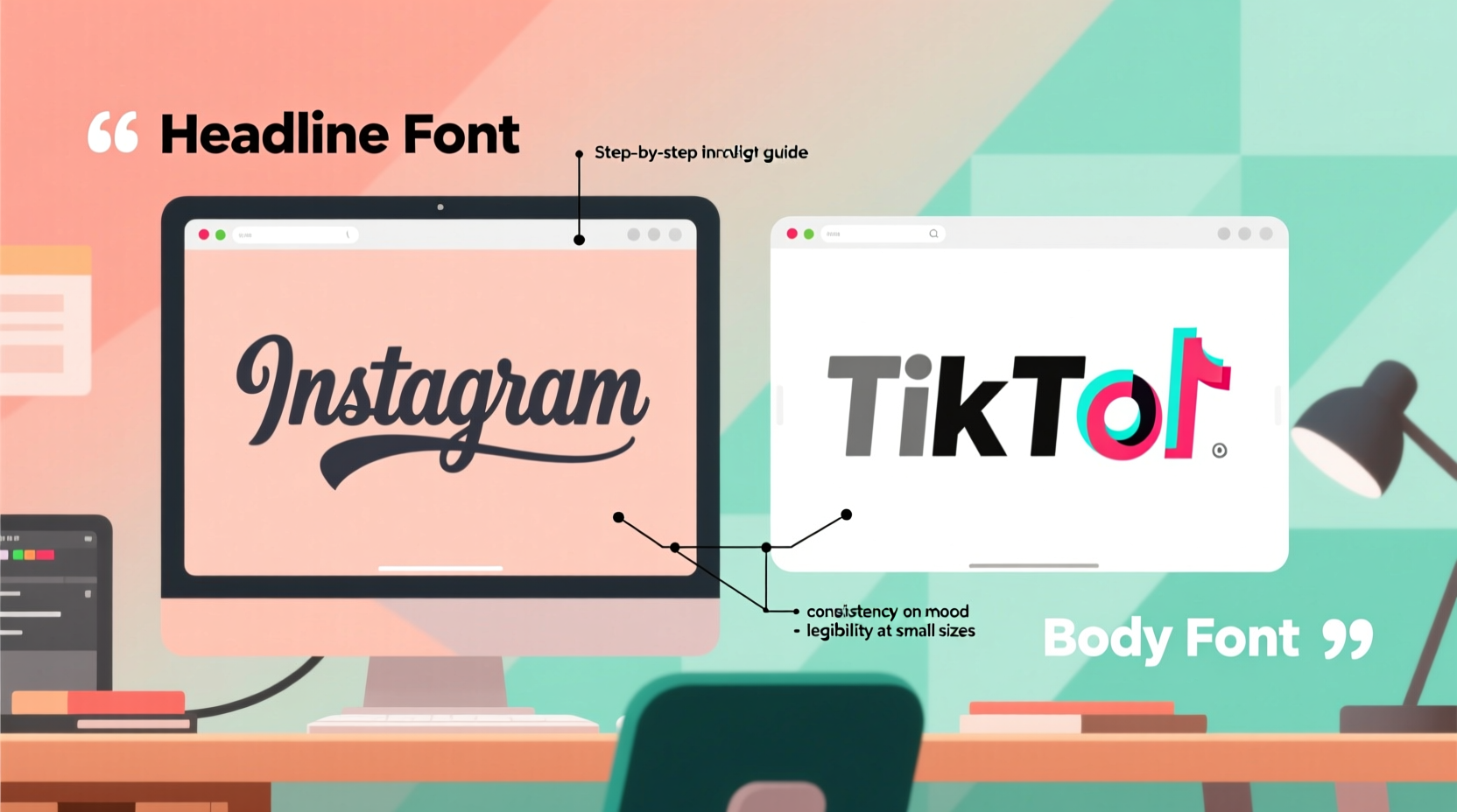 how to choose the right font pairing for social media graphics