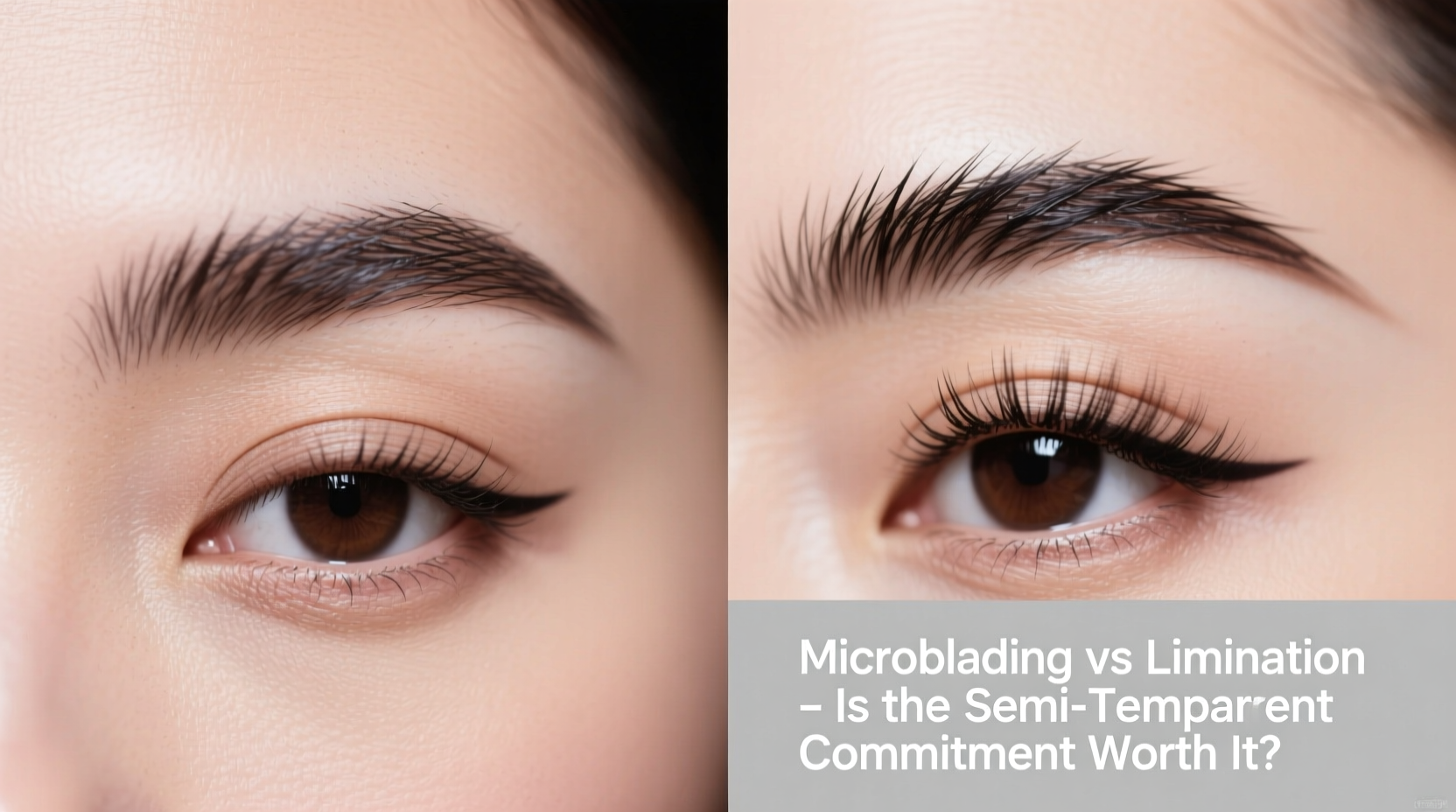 microblading vs lamination is the semi permanent commitment worth it