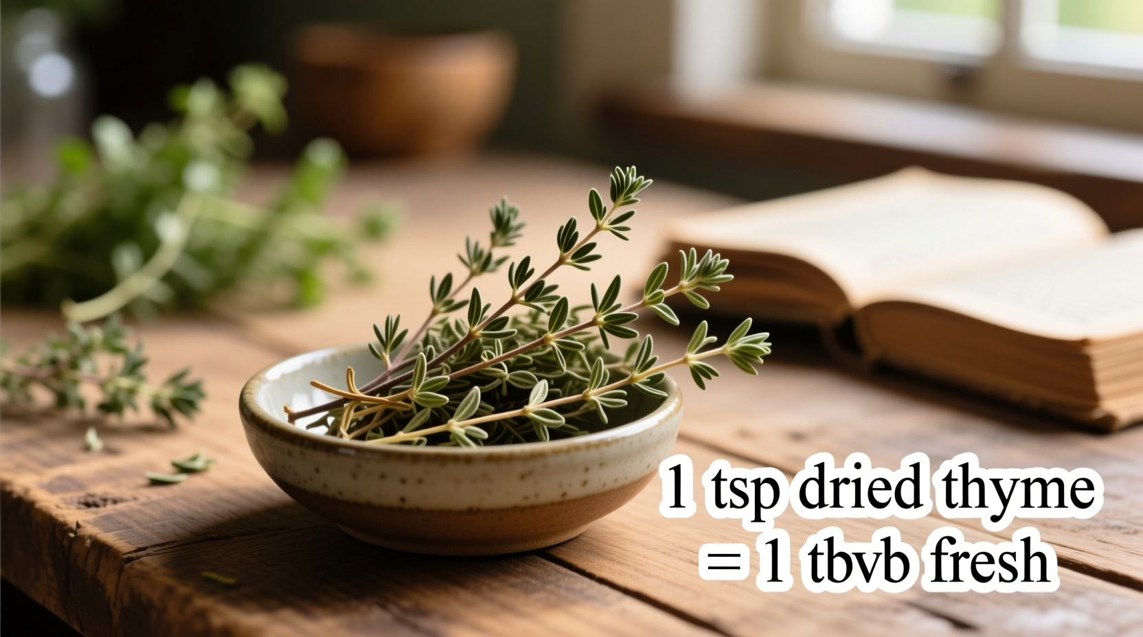 dried thyme conversion how much to use