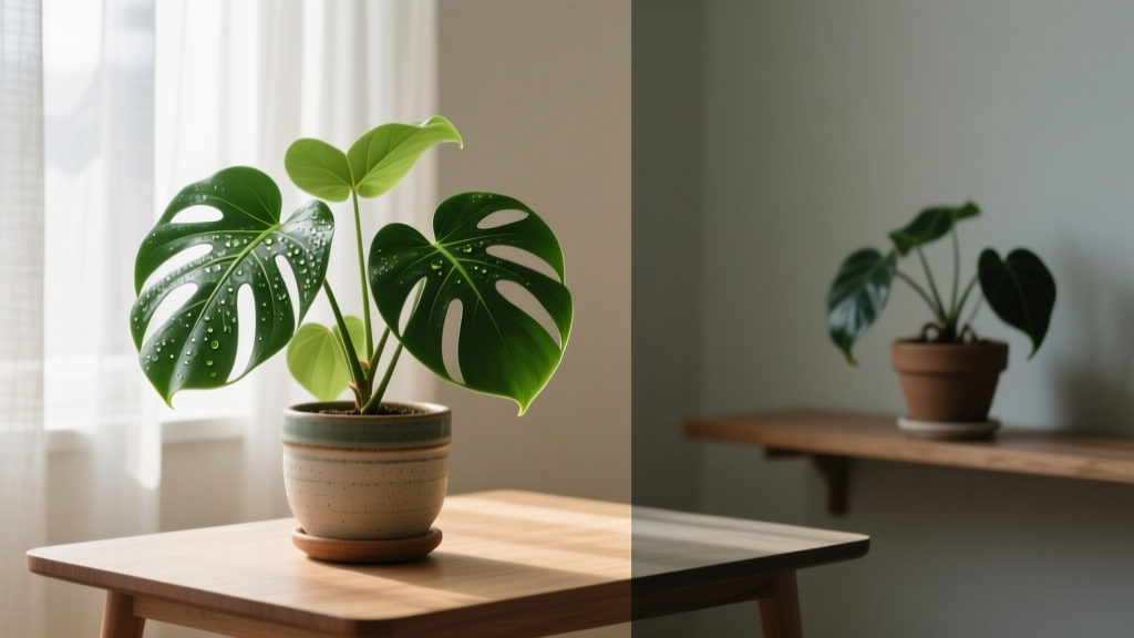 Indoor Plant Light Needs Before & After Repotting