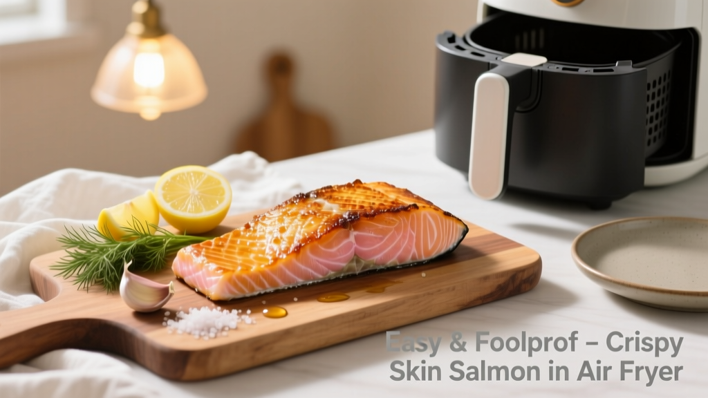 Crispy Skin Salmon in Air Fryer (Easy & Foolproof!)