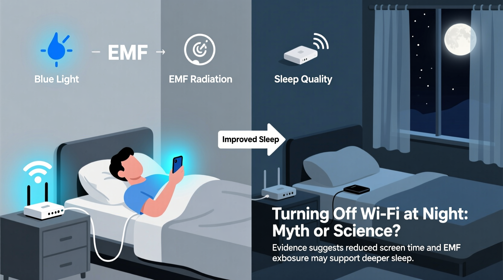 does turning off wifi at night improve sleep or is it just a myth