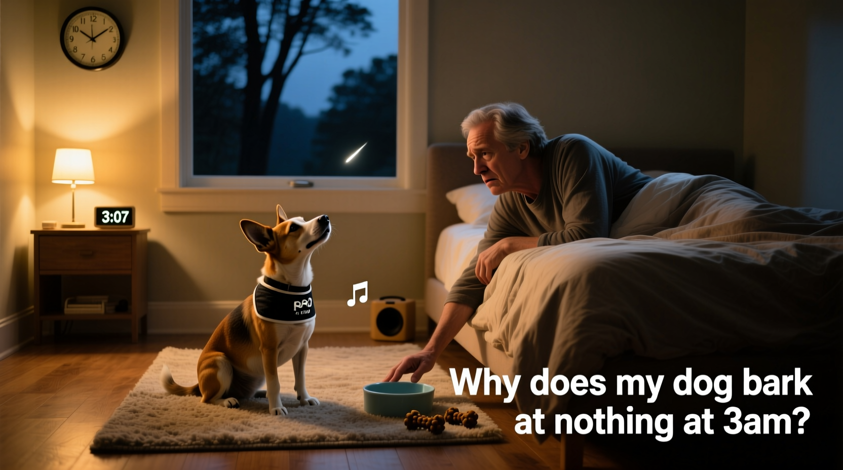 why does my dog bark at nothing at 3am possible causes and calm solutions