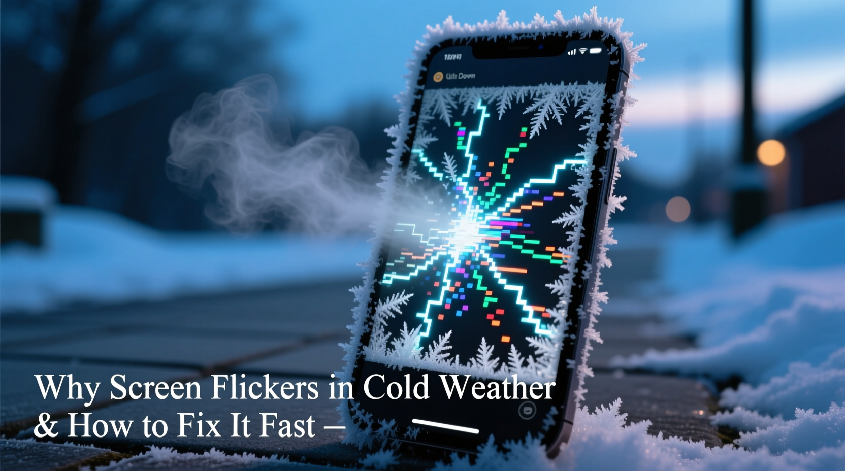 why does my screen flicker in cold weather and how to stop it quickly